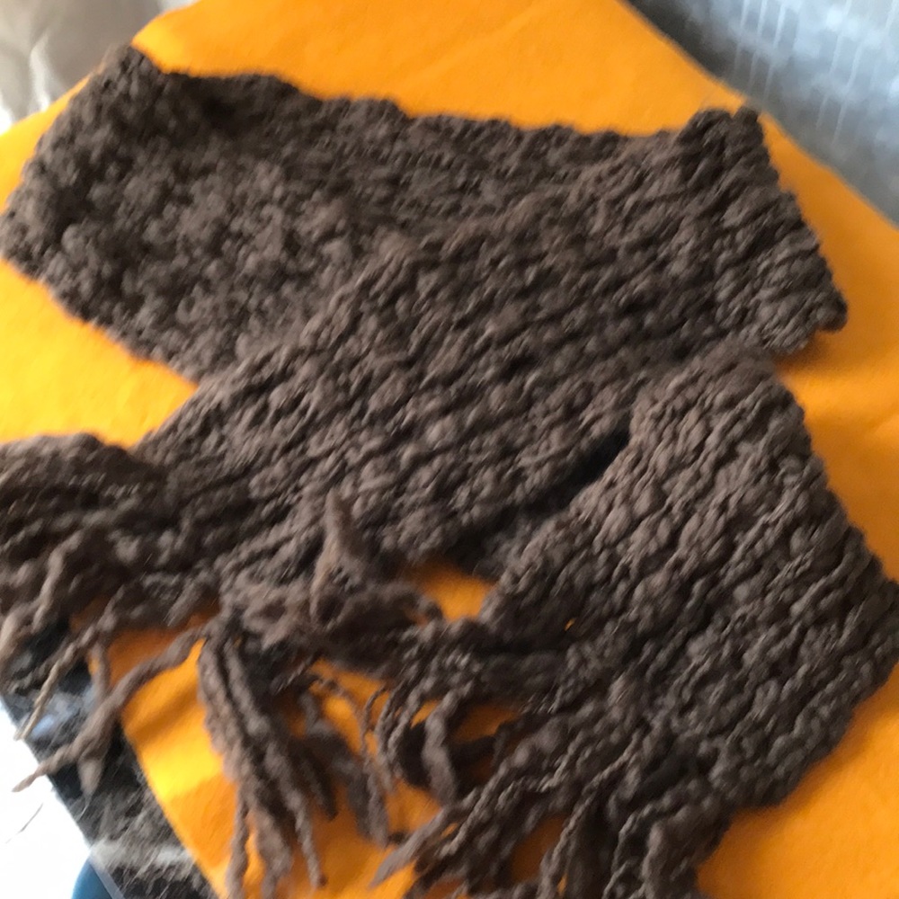 Hand knit scarf